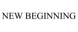 NEW BEGINNING trademark