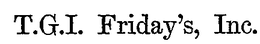 T.G.I. FRIDAY'S trademark