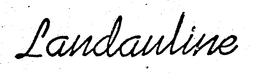 LANDAULINE trademark