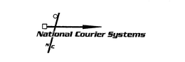 NATIONAL COURIER SYSTEMS NC trademark