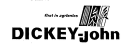 FIRST IN AGRIONICS DICKEY-JOHN trademark