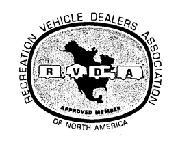 RVDA RECREATION VEHICLE DEALERS ASSOCIATION OF NORTH AMERICA APPROVED MEMBER trademark
