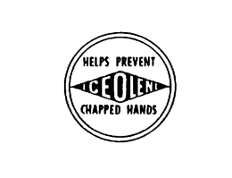 ICEOLENE HELPS PREVENT CHAPPED HANDS trademark