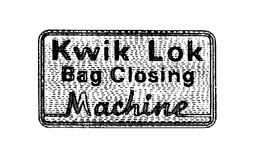 KWIK LOK BAG CLOSING MACHINE trademark