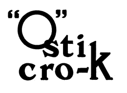 "Q" STIK CRO-K trademark