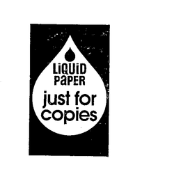 LIQUID PAPER JUST FOR COPIES trademark
