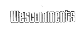 WESCOMMENTS trademark