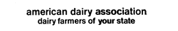 AMERICAN DAIRY ASSOCIATION DAIRY FARMERS OF YOUR STATE trademark