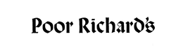 POOR RICHARD'S trademark