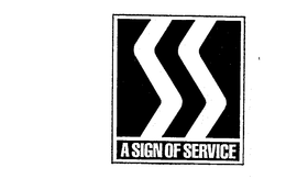 A SIGN OF SERVICE trademark