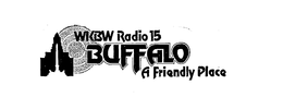 WKBW RADIO 15 BUFFALO A FRIENDLY PLACE trademark