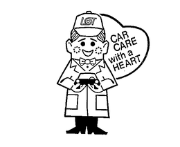 LOT CAR CARE WITH A HEART trademark