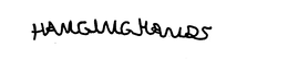 HANGING HANDS trademark