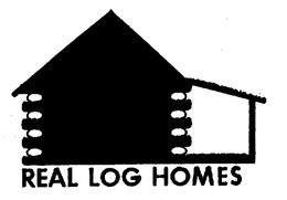 REAL LOG HOMES trademark