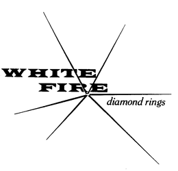 WHITE FIRE DIAMOND RINGS trademark