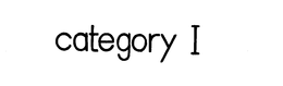 CATEGORY I trademark