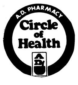 A.D. PHARMACY CIRCLE OF HEALTH AD trademark