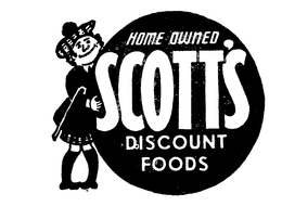 SCOTT'S HOME OWNED DISCOUNT FOOD trademark