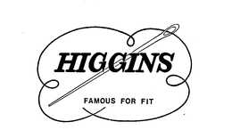 HIGGINS FAMOUS FOR FIT trademark
