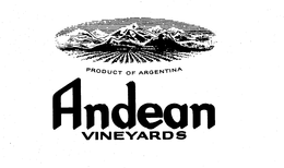 ANDEAN VINEYARDS trademark