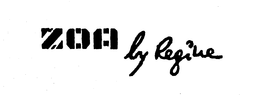 ZOA BY REGINE trademark