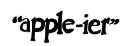 "APPLE-IER" trademark