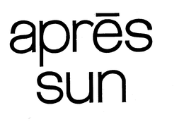 APRES SUN trademark