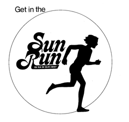 GET IN THE SUN RUN YOU RUN ON SOLAR ENERGY trademark