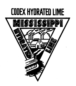 MISSISSIPPI CODEX HYDRATED LIME trademark