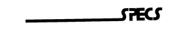 SPECS trademark