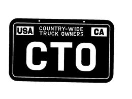 CTO COUNTRY WIDE TRUCK OWNERS USA, CA trademark