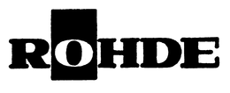 ROHDE trademark