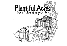 PLENTIFUL ACRES FRESH FRUIT AND VEGETABLES trademark