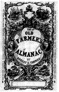 THE OLD FARMER'S ALMANAC BY ROBERT B. THOMAS trademark