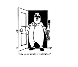 LIKE HAVING A PLUMBER IN YOUR CLOSET trademark