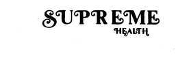 SUPREME HEALTH trademark