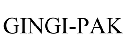 GINGI-PAK trademark