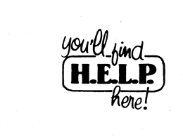 YOU'LL FIND H.E.L.P. HERE! trademark