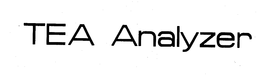 TEA ANALYZER trademark