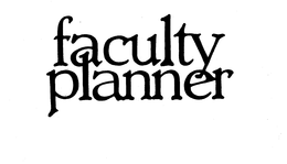 FACULTY PLANNER trademark