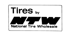TIRES BY NTW NATIONAL TIRE WHOLESALE trademark