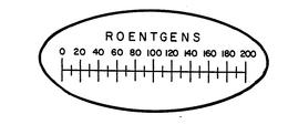 ROENTGENS 0 20 40 60 80 100 120 140 160 180 200 trademark