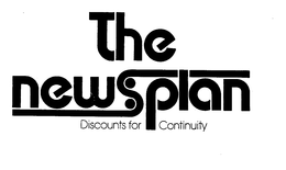 THE NEWSPLAN DISCOUNTS FOR CONTINUITY trademark