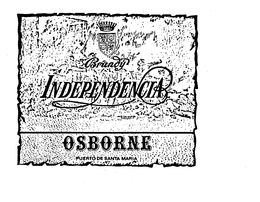 INDEPENDENCIA BRANDY OSBORNE PUERTO DE SANTA MARIA trademark