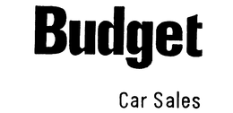 BUDGET CAR SALES trademark