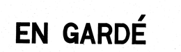 EN GARDE trademark