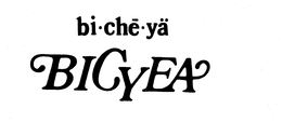 BI-CHE-YA BICYEA trademark