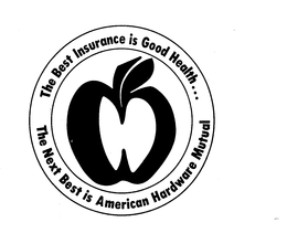 THE BEST INSURANCE IS GOOD HEALTH...THE NEXT BEST IS AMERICAN HARDWARE MUTUAL trademark