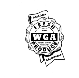 WGA REGULAR MEMBER WESTERN GROWERS ASSOCIATION FRESH PRODUCE ARIZONA CALIFORNIA trademark