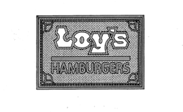 LOY'S HAMBURGERS trademark